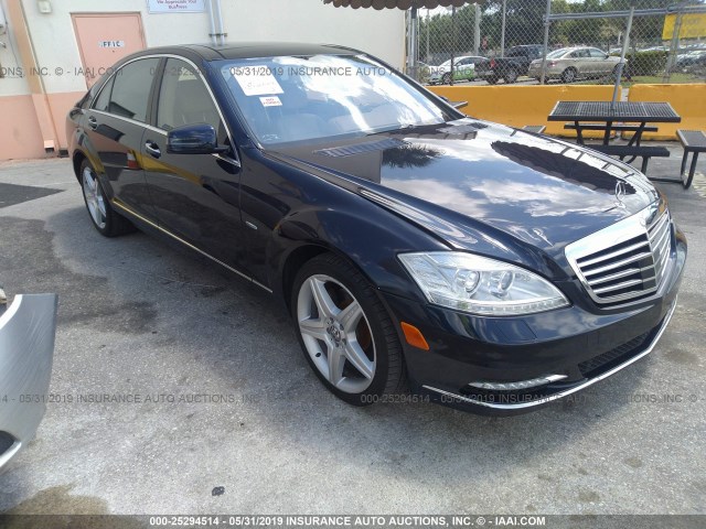 WDDNG9EB5CA464910 - 2012 MERCEDES-BENZ S 550 4MATIC Navy photo 1