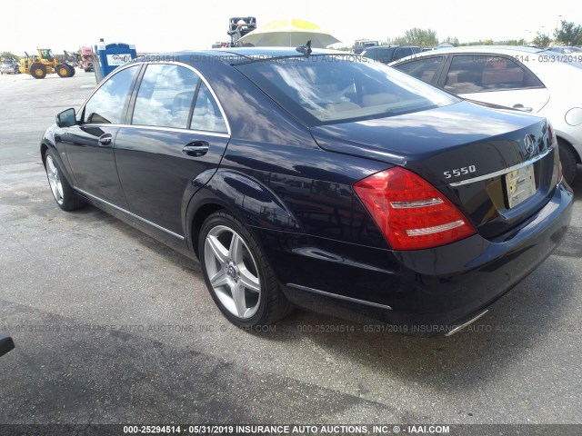 WDDNG9EB5CA464910 - 2012 MERCEDES-BENZ S 550 4MATIC Navy photo 3