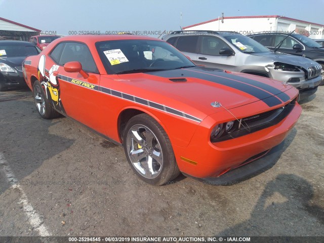 2C3CDYAG2CH121421 - 2012 DODGE CHALLENGER SXT ORANGE photo 1