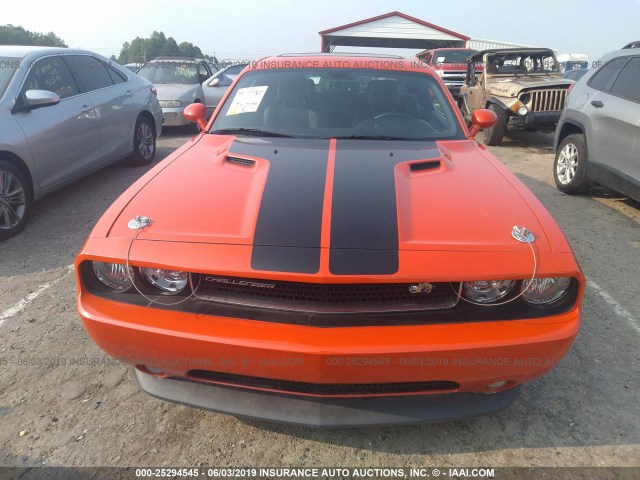 2C3CDYAG2CH121421 - 2012 DODGE CHALLENGER SXT ORANGE photo 6