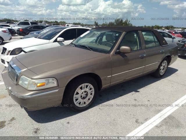 2MEFM74V96X620027 - 2006 MERCURY GRAND MARQUIS GS GOLD photo 2