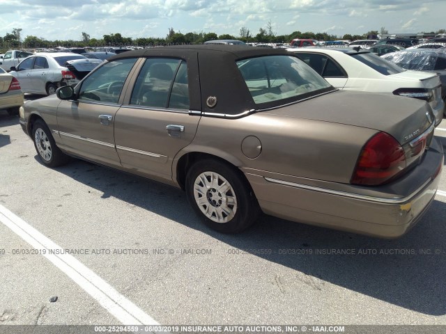 2MEFM74V96X620027 - 2006 MERCURY GRAND MARQUIS GS GOLD photo 3