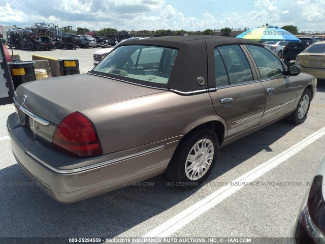 2MEFM74V96X620027 - 2006 MERCURY GRAND MARQUIS GS GOLD photo 4