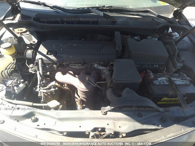 4T1BE46K47U728610 - 2007 TOYOTA CAMRY CE/LE/XLE/SE GRAY photo 10