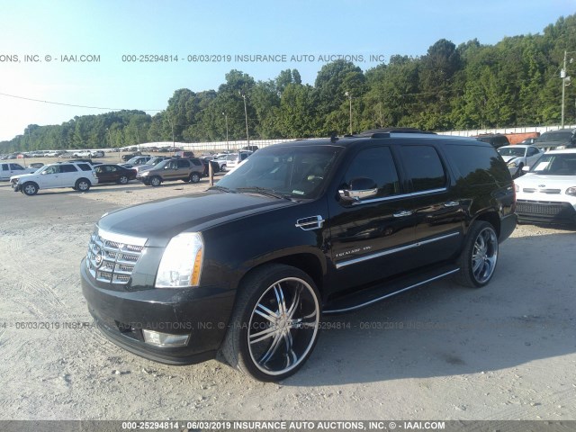 1GYS4HEF6BR274868 - 2011 CADILLAC ESCALADE ESV LUXURY BLACK photo 2