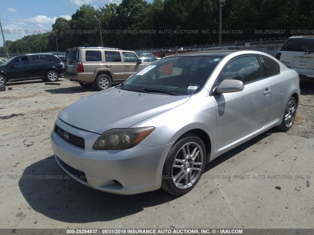 JTKDE167X80240299 - 2008 TOYOTA SCION TC SILVER photo 2