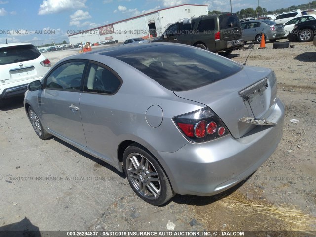 JTKDE167X80240299 - 2008 TOYOTA SCION TC SILVER photo 3