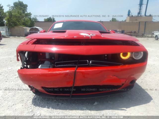 2C3CDZAG4HH594234 - 2017 DODGE CHALLENGER SXT RED photo 6