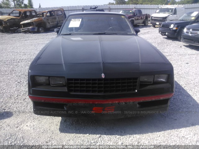 1G1GZ37G7FR184598 - 1985 CHEVROLET MONTE CARLO  BLACK photo 6