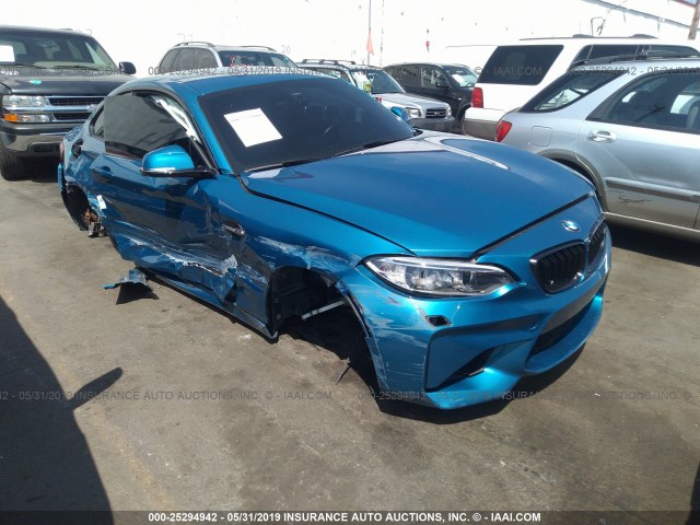 WBS1H9C56GV786093 - 2016 BMW M2 BLUE photo 1