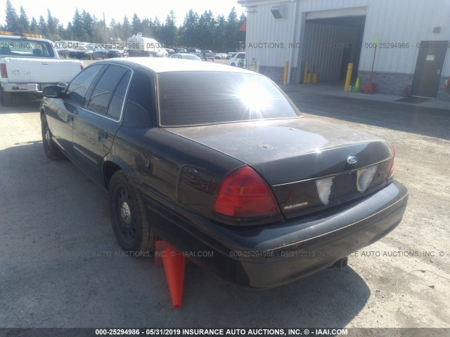 2FAHP71W57X143893 - 2007 FORD CROWN VICTORIA POLICE INTERCEPTOR BLACK photo 3