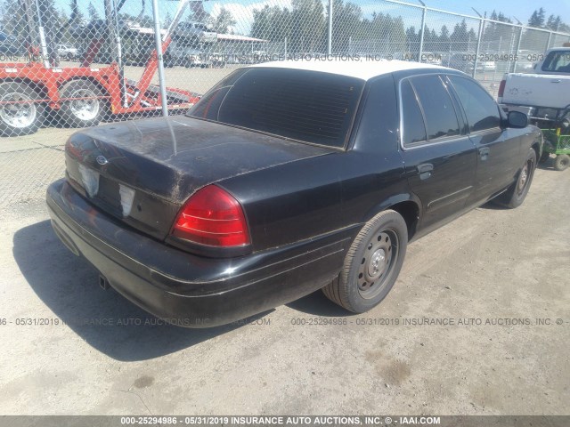 2FAHP71W57X143893 - 2007 FORD CROWN VICTORIA POLICE INTERCEPTOR BLACK photo 4