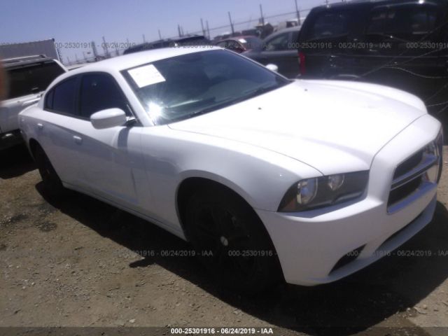 2C3CDXJG7EH328318 - 2014 DODGE CHARGER SXT White photo 1