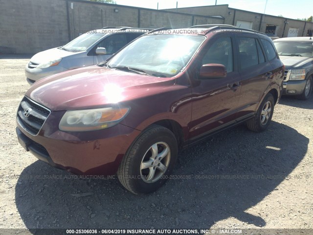 5NMSG73D87H098362 - 2007 HYUNDAI SANTA FE GLS PURPLE photo 2