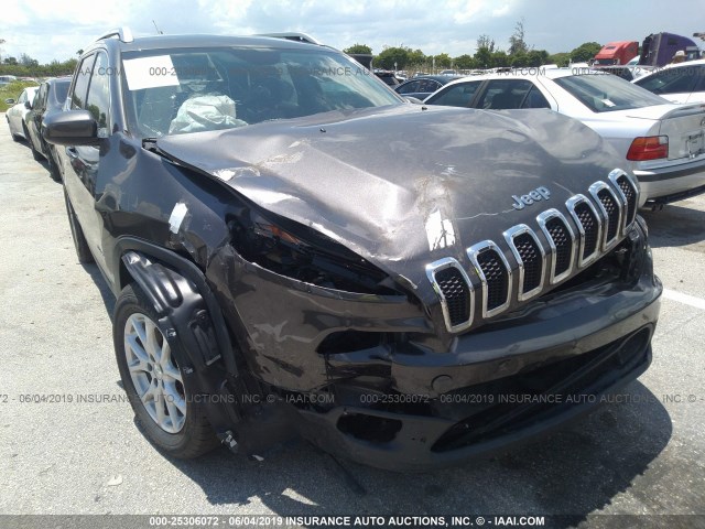 1C4PJLCB4EW154483 - 2014 JEEP CHEROKEE LATITUDE GRAY photo 6