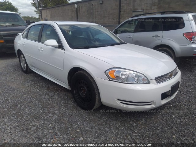 2G1WG5E32C1230694 - 2012 CHEVROLET IMPALA LT WHITE photo 1