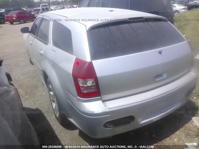 2D4FV47T27H886222 - 2007 DODGE MAGNUM SE SILVER photo 3