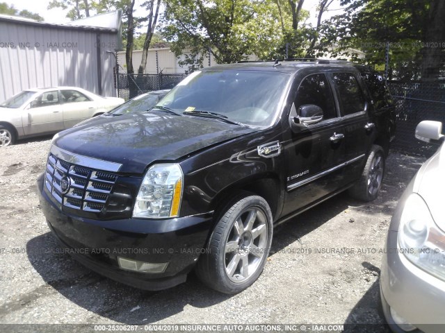 1GYFK43519R121724 - 2009 CADILLAC ESCALADE HYBRID BLACK photo 2