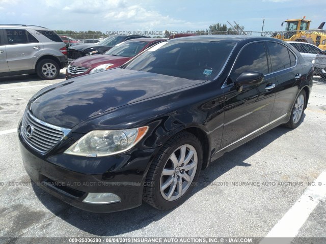 JTHBL46F475043397 - 2007 LEXUS LS 460 BLACK photo 2