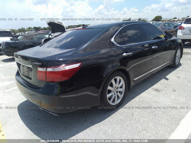 JTHBL46F475043397 - 2007 LEXUS LS 460 BLACK photo 4