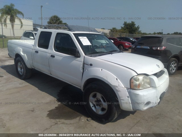 1N6MD29Y92C378827 - 2002 NISSAN FRONTIER CREW CAB SC WHITE photo 1