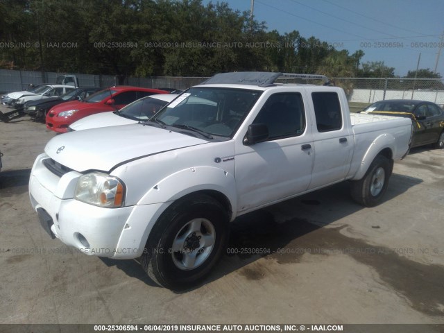 1N6MD29Y92C378827 - 2002 NISSAN FRONTIER CREW CAB SC WHITE photo 2