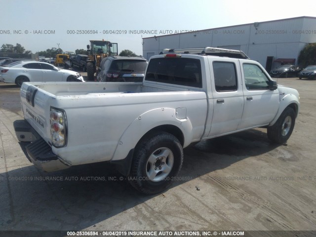 1N6MD29Y92C378827 - 2002 NISSAN FRONTIER CREW CAB SC WHITE photo 4