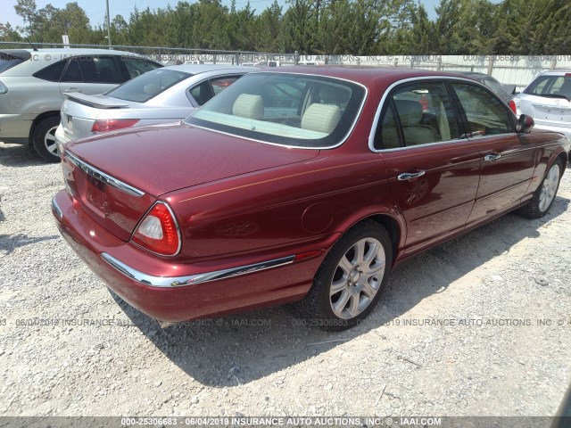 SAJWA71CX4SG13413 - 2004 JAGUAR XJ8 MAROON photo 4