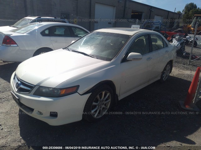 JH4CL96848C000422 - 2008 ACURA TSX WHITE photo 2