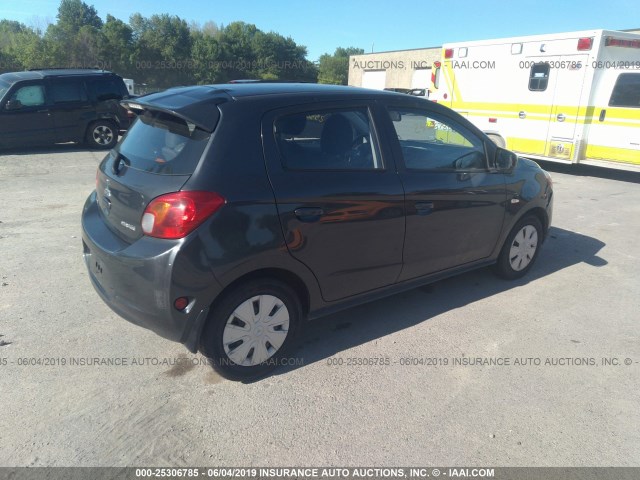 ML32A3HJ0EH012066 - 2014 MITSUBISHI MIRAGE DE GRAY photo 4