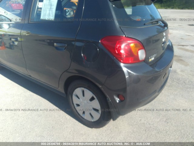 ML32A3HJ0EH012066 - 2014 MITSUBISHI MIRAGE DE GRAY photo 6