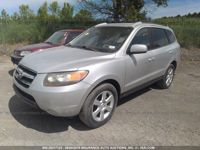 5NMSH13E77H016270 - 2007 HYUNDAI SANTA FE SE/LIMITED SILVER photo 2