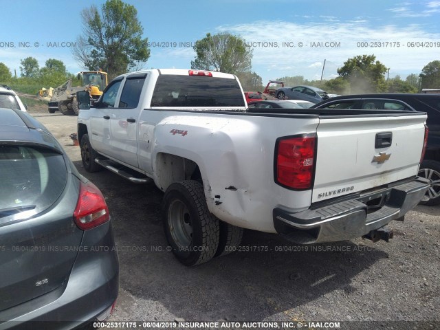 1GC4KYC88FF584021 - 2015 CHEVROLET SILVERADO K3500 WHITE photo 3