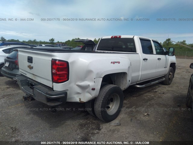 1GC4KYC88FF584021 - 2015 CHEVROLET SILVERADO K3500 WHITE photo 4