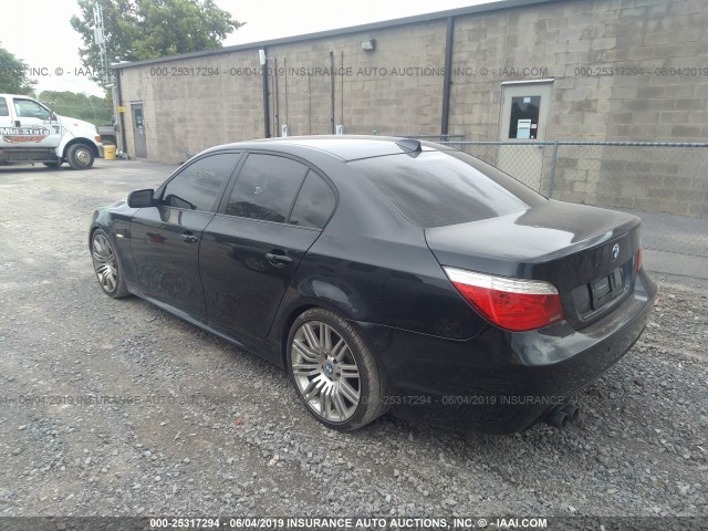 WBANW53568CT51754 - 2008 BMW 550 I BLACK photo 3