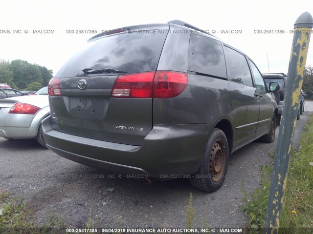 5TDZA23C65S307859 - 2005 TOYOTA SIENNA CE/LE GRAY photo 4