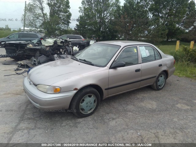 1Y1SK5281XZ436814 - 1999 CHEVROLET GEO PRIZM LSI BEIGE photo 2