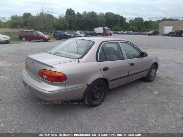 1Y1SK5281XZ436814 - 1999 CHEVROLET GEO PRIZM LSI BEIGE photo 4