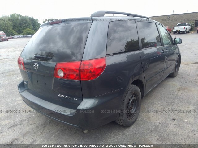 5TDZK23CX8S180941 - 2008 TOYOTA SIENNA CE/LE GRAY photo 4