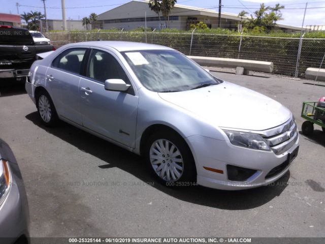 3FADP0L36AR390919 - 2010 FORD FUSION HYBRID Silver photo 1