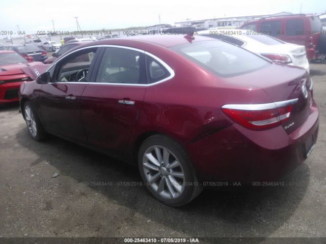 1G4PP5SKXC4229297 - 2012 BUICK VERANO  Red photo 3