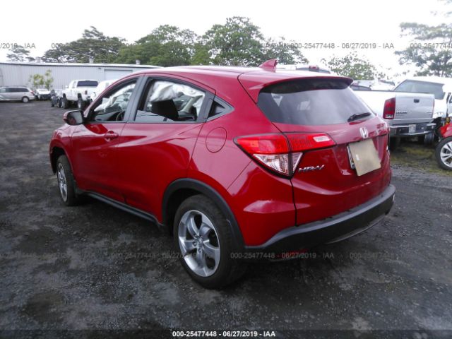 3CZRU6H56HG702369 - 2017 HONDA HR-V EX Red photo 3