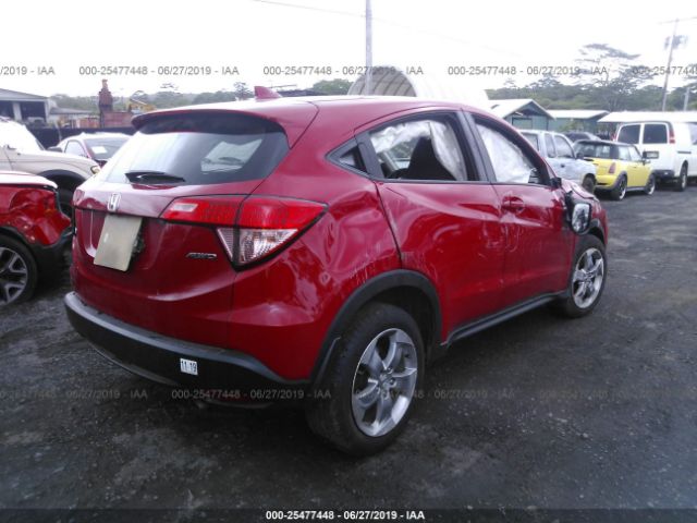 3CZRU6H56HG702369 - 2017 HONDA HR-V EX Red photo 4