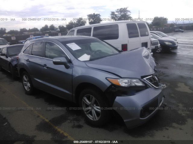 5J8TB4H34EL012219 - 2014 ACURA RDX  Light Blue photo 1