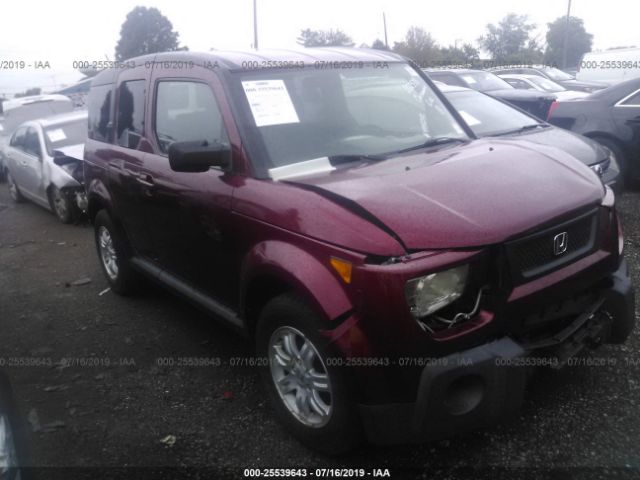 5J6YH28766L002538 - 2006 HONDA ELEMENT EX Red photo 1