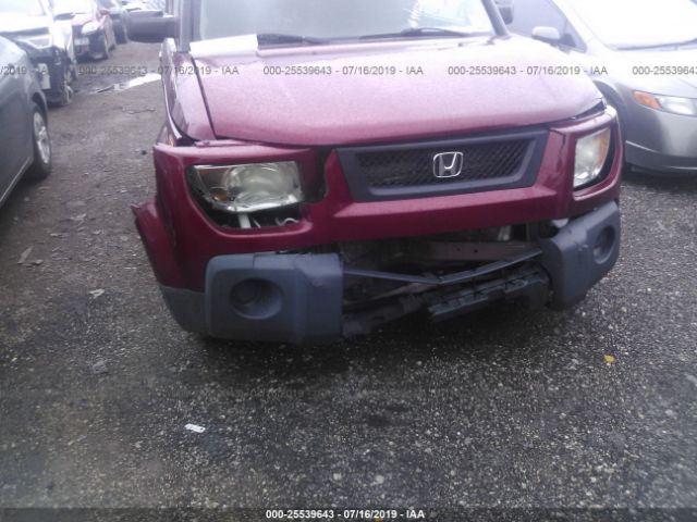 5J6YH28766L002538 - 2006 HONDA ELEMENT EX Red photo 6