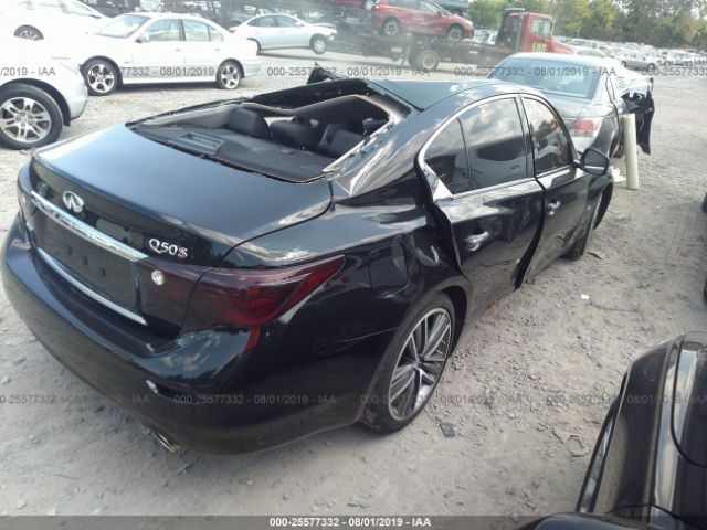 JN1BV7AR4FM421515 - 2015 INFINITI Q50 PREMIUM/SPORT Black photo 4