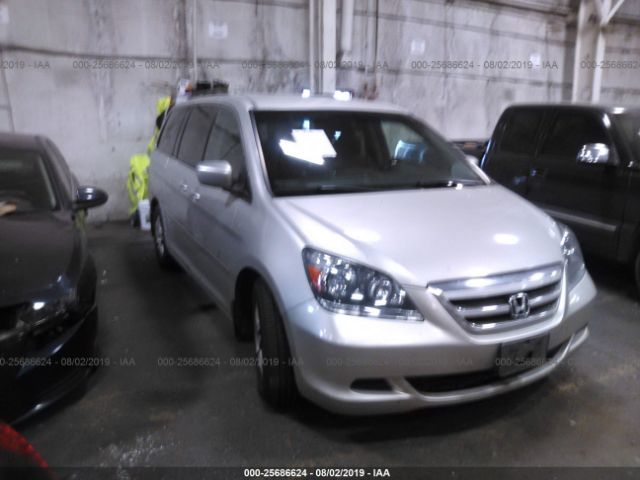 5FNRL38405B000905 - 2005 HONDA ODYSSEY EX Silver photo 1