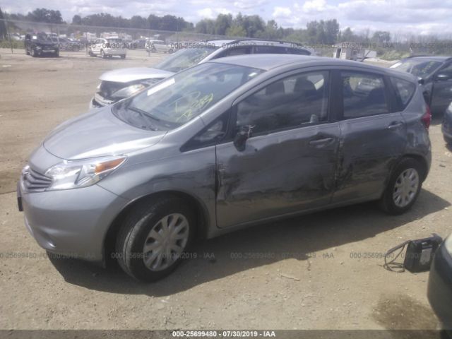 3N1CE2CP6EL423942 - 2014 NISSAN VERSA NOTE S/S PLUS/SV/SL Gray photo 2