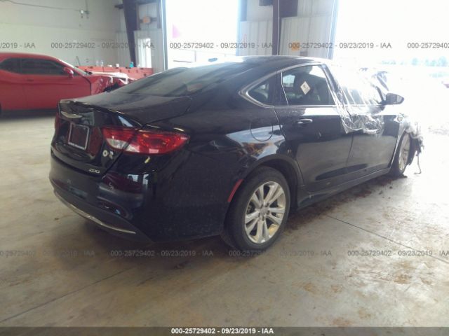 1C3CCCAB5FN616749 - 2015 Chrysler 200 LIMITED Black photo 4
